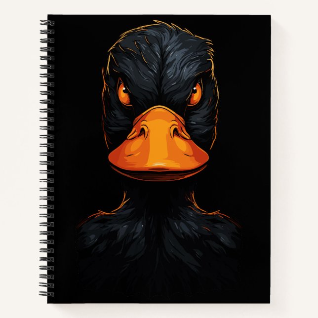 Fierce Duck - fett und auffallend Notizbuch (Vorderseite)