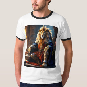 Fierce et sans peur : T-shirt d'impression de Lion