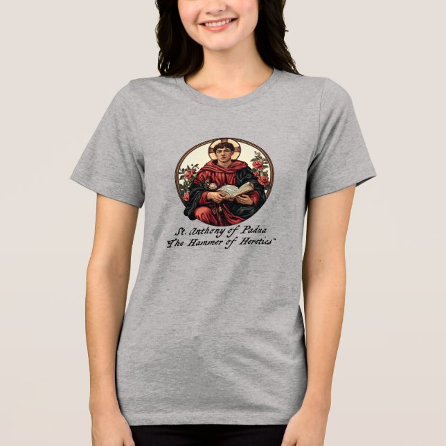 Fierce Faith St. Anthony's Power Unleashed Bolly Tri-Blend Shirt (Vorderseite)