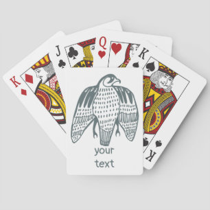 Fierce Falcon Illustriert Peregrine Spielkarten