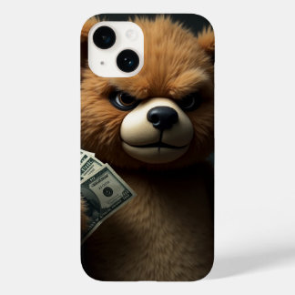 Fierce & Fluffy: Money Moves Bear Phone Case