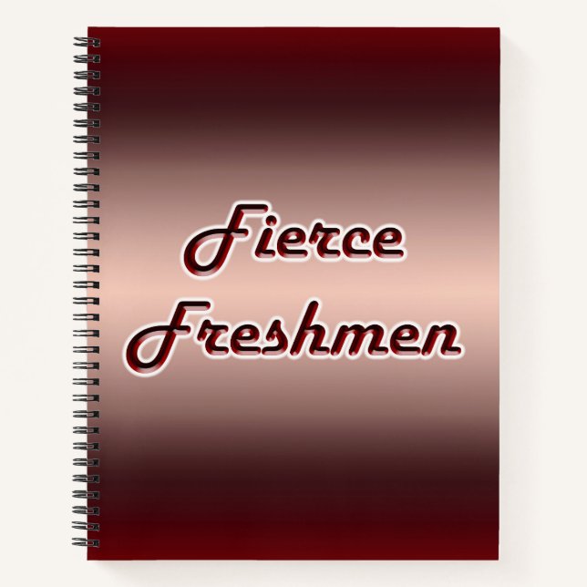 Fierce Freshmen Notizbuch (Vorderseite)