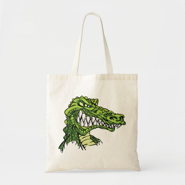 Fierce Gator Tote Tragetasche (Vorne)