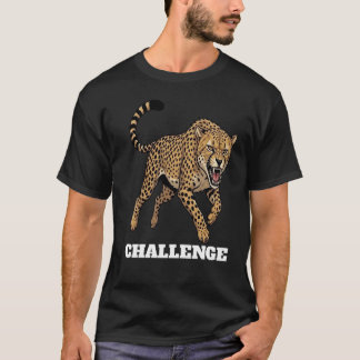 Fierce Gepard Challenge Sport-Maskottchen T-Shirt