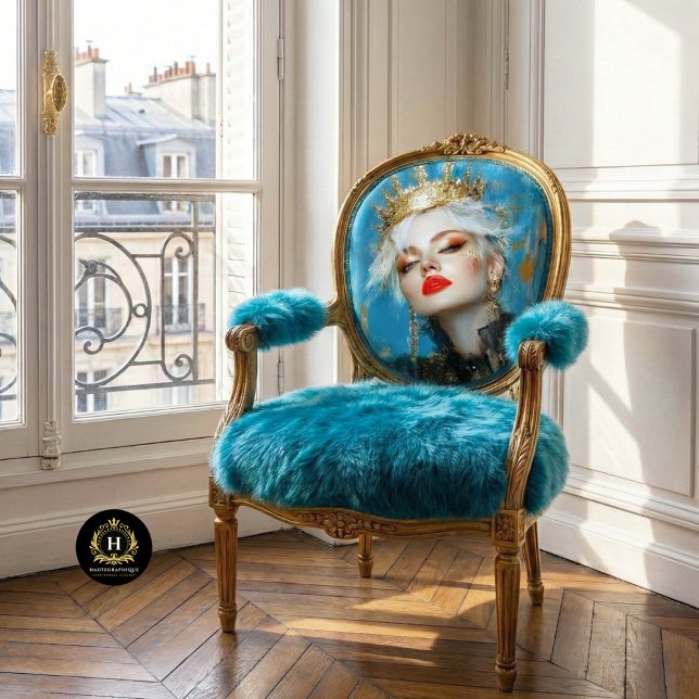 Fierce Gold Queen Abstrakt Art Decoupage Seidenpapier (Von Creator hochgeladen)