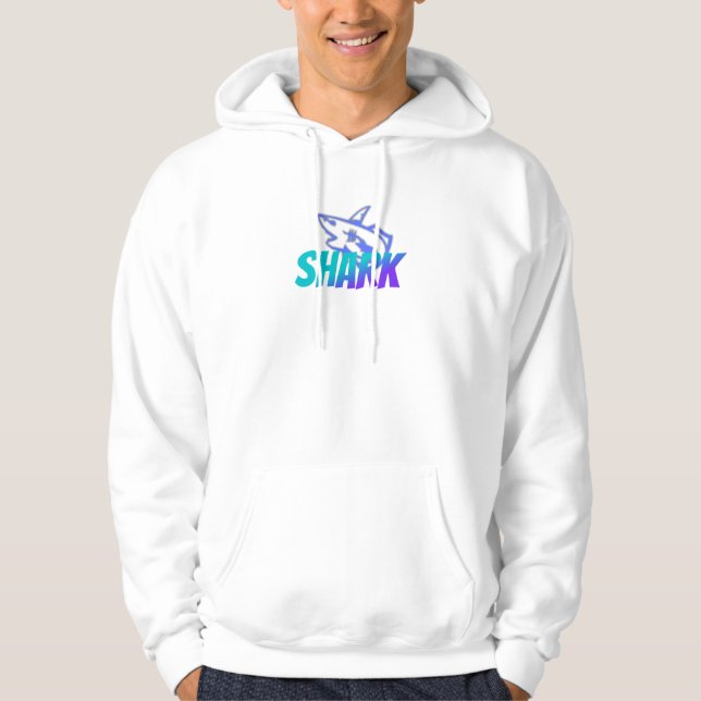Fierce Gradient Shark Logo | Bold Ocean Hoodie (Vorderseite)