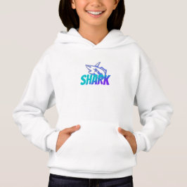 Fierce Gradient Shark Logo | Bold Ocean Hoodie