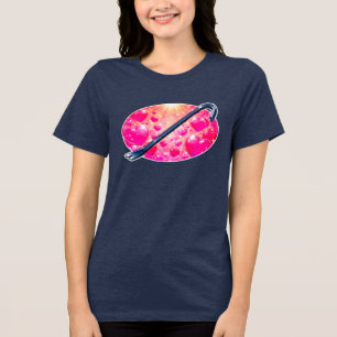 Fierce Heartbreaker Anime-Herzen-Crowbar-Design Tri-Blend Shirt