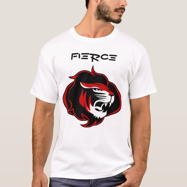 Fierce King druckt Men's Basic T - Shirt (Vorderseite)