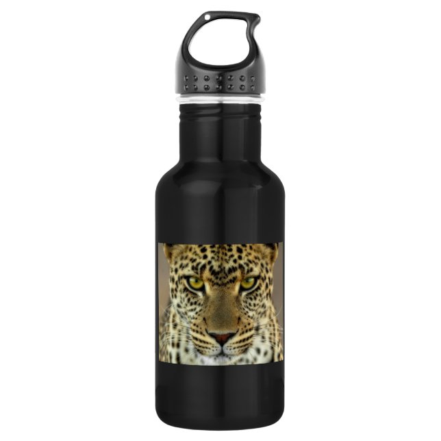 Fierce Leopard Edelstahlflasche (Vorderseite)