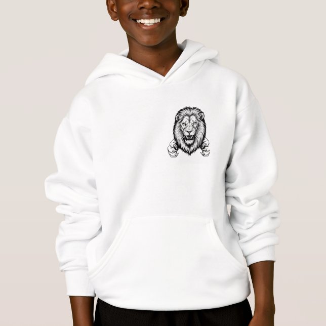 Fierce Lion mit Gesetzen Hoodie (Vorderseite)