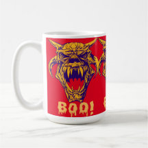 Fierce Monster BOO Halloween Coffee Mug
