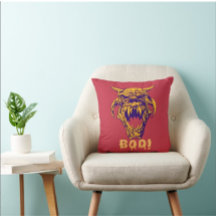 Fierce Monster BOO Halloween Coussin de conception