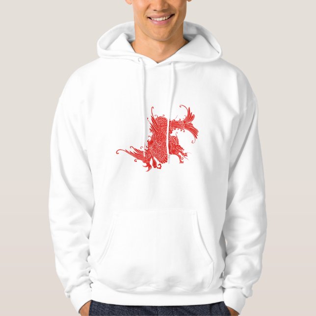 Fierce Oriental Dragon Hoodie (Vorderseite)