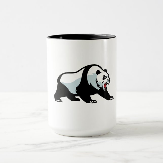 Fierce Panda - mutiger aggressiver Emblem-T - Shir Tasse (Zentrum)