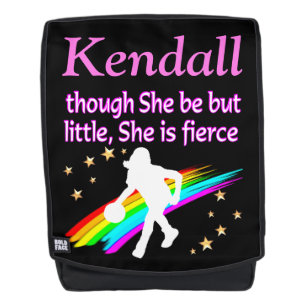 FIERCE PERSONALISIERT BASKETBALL-MÄDCHENBACKPACK RUCKSACK