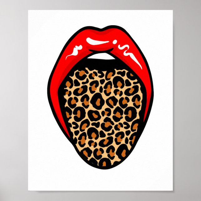 Fierce & Playful: Wilde Lippen Poster (Vorne)
