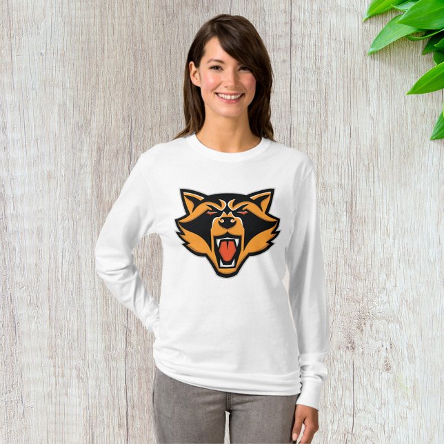 Fierce Raccoon Mascot Bold Wild Animal Graphic T-Shirt (Von Creator hochgeladen)