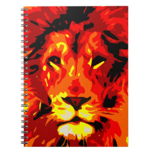 Fierce Red Lion Notizblock