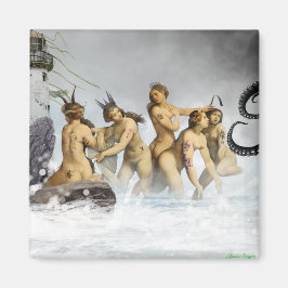 Fierce Sea Maidens Magnet