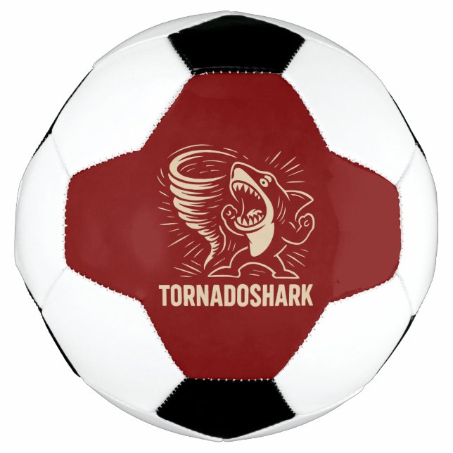 Fierce shark tornado art design for viral fußball (Vorderseite)