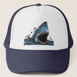 FIERCE SHARK with OPEN MOUTH Truckerkappe