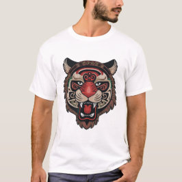 Fierce Stamm Tiger Face T-Shirt