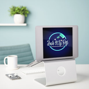 Fierce Technology Der beste Freund des Menschen Ar Aufkleber