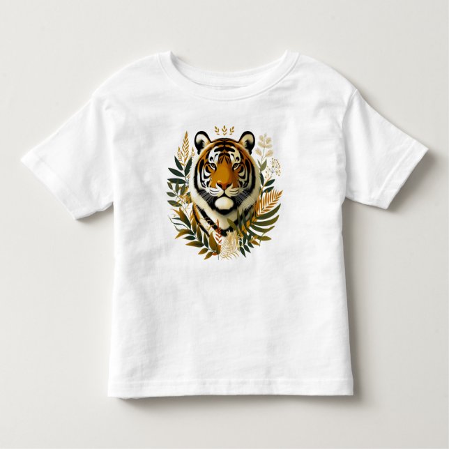 Fierce Tiger Design T - Shirt (Vorderseite)