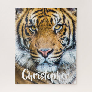 Fierce Tiger Face Personalized Name