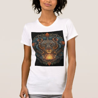 Fierce Tiger Face Woman's T - Shirt - Custom Appar