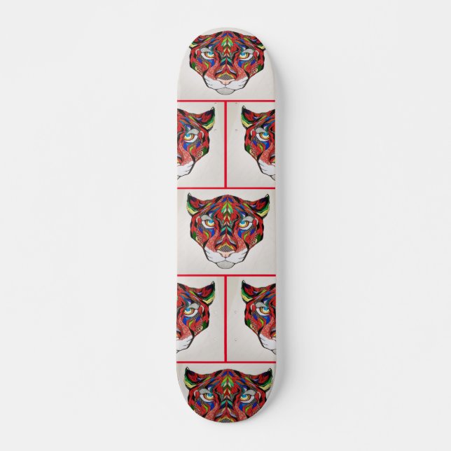 Fierce Tiger Skateboard (Vorne)