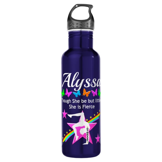 FIERCE UND MIGHTGYMNAST PERSONALISIEREN WASSERFLAS EDELSTAHLFLASCHE (Vorderseite)