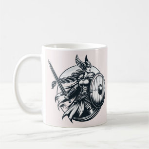 Fierce Valkyrie Warrior - Norse Mythology Line Kun Kaffeetasse