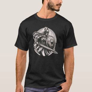 Fierce Valkyrie Warrior - Norse Mythology Line Kun T-Shirt