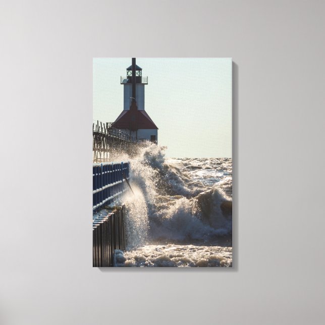 Fierce Waves bei St Joseph Leinwanddruck (Vorderseite)