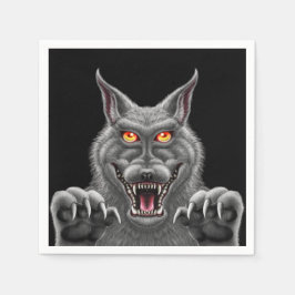 Fierce Werewolf Paper Party Napkins Serviette
