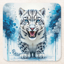 Fierce White Leopard