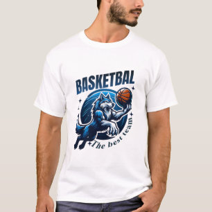 Fierce Wolf Basketball T - Shirt Design