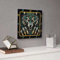Fierce Wolf Neon Glow Timepiece