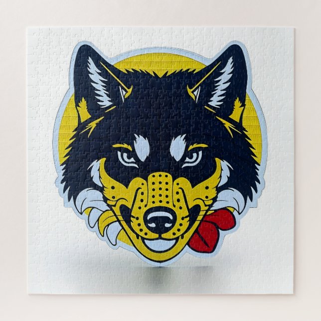 Fierce Wolf Spirit Puzzle (Vertikal)