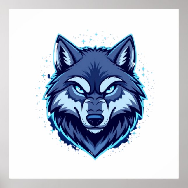 Fierce Wolf – Symbol of Strength and Freedom Poster (Vorne)