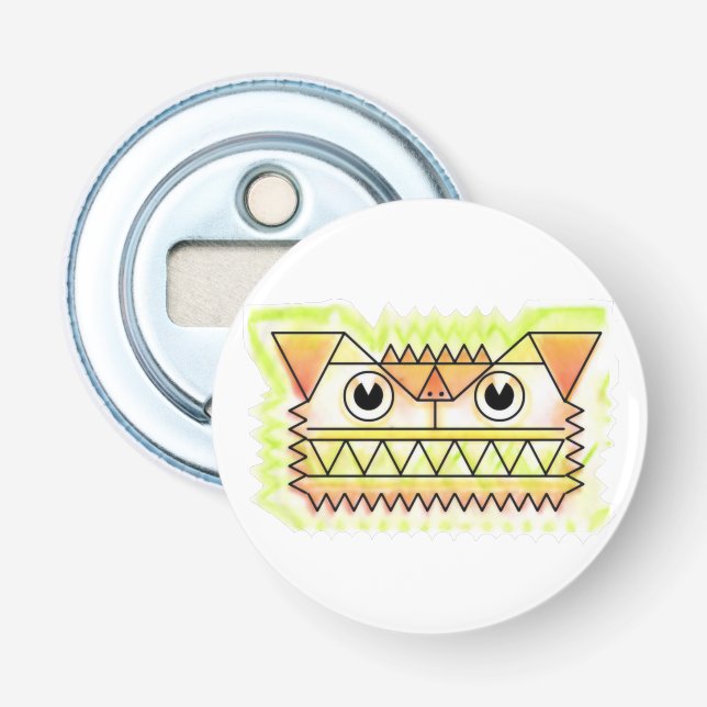 Fierce, wütender Hund-Taste Flaschenöffner (Vorderseite)