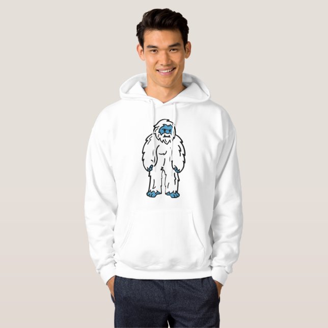 Fierce Yeti - Arktische Mythische Bestie Hoodie (Vorne ganz)