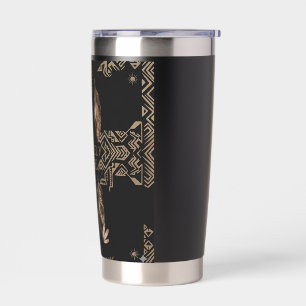 Fiercely Free Minimalist Tan Tribal Edelstahl Thermobecher