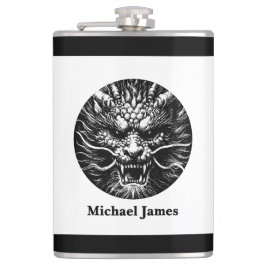 Fiercer Drache Personalisiert Flachmann