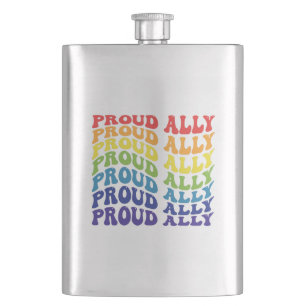 Fière Ally LGBTQ GAY PRIDE Flacon arc-en-cie