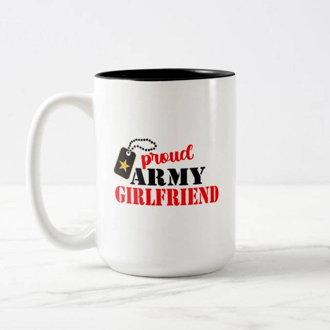Fière amie de l'armée, le café Mug (Gauche)