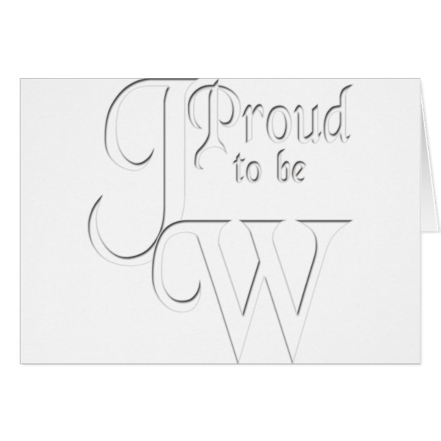 Fière d'être le témoin de Jéhovah (Devant horizontal)