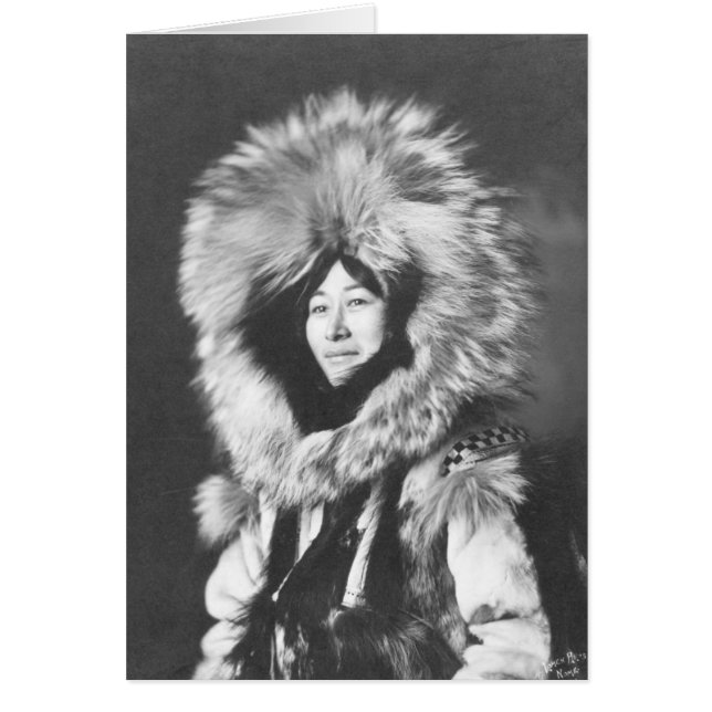 Fière Eskimo Femme - Photo du 19ème siècle (Devant)